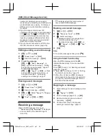 Предварительный просмотр 38 страницы Panasonic KX-TGE210FX Operating Instructions Manual