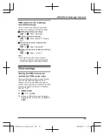 Предварительный просмотр 39 страницы Panasonic KX-TGE210FX Operating Instructions Manual