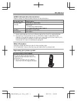 Preview for 5 page of Panasonic KX-TGE213C Operating Instructions Manual