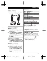 Preview for 11 page of Panasonic KX-TGE213C Operating Instructions Manual