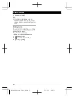 Preview for 16 page of Panasonic KX-TGE213C Operating Instructions Manual