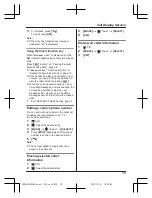 Preview for 39 page of Panasonic KX-TGE213C Operating Instructions Manual