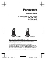 Panasonic KX-TGE220 Instruction Manual preview