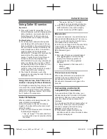 Preview for 37 page of Panasonic KX-TGE220AZ Operating Instructions Manual