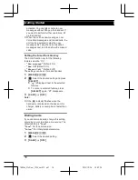 Предварительный просмотр 16 страницы Panasonic KX-TGE262C Operating Instructions Manual