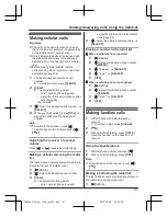 Предварительный просмотр 21 страницы Panasonic KX-TGE262C Operating Instructions Manual