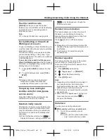 Предварительный просмотр 23 страницы Panasonic KX-TGE262C Operating Instructions Manual