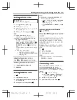 Предварительный просмотр 27 страницы Panasonic KX-TGE262C Operating Instructions Manual