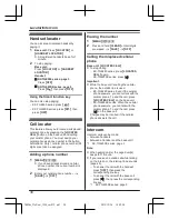 Предварительный просмотр 30 страницы Panasonic KX-TGE262C Operating Instructions Manual