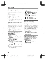 Предварительный просмотр 46 страницы Panasonic KX-TGE262C Operating Instructions Manual