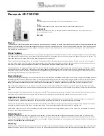 Panasonic KX-TGE274S Quick Manual preview