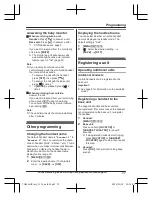 Предварительный просмотр 37 страницы Panasonic KX-TGE432 Operating Instructions Manual