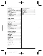 Preview for 2 page of Panasonic KX-TGE610 Operating Instructions Manual