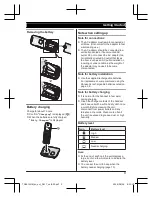 Preview for 9 page of Panasonic KX-TGE610 Operating Instructions Manual