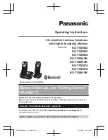 Предварительный просмотр 1 страницы Panasonic KX-TGE662 Operating Instructions Manual