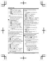 Preview for 56 page of Panasonic KX-TGE663 Operating Instructions Manual