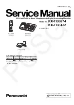 Panasonic KX-TGE674 Service Manual предпросмотр