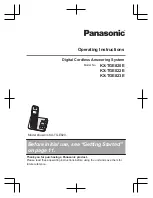 Panasonic KX-TGE820E Operating Instructions Manual preview