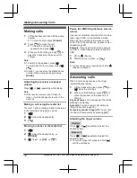 Предварительный просмотр 18 страницы Panasonic KX-TGE820E Operating Instructions Manual