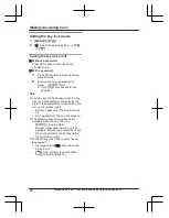 Предварительный просмотр 22 страницы Panasonic KX-TGE820E Operating Instructions Manual