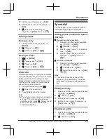 Предварительный просмотр 29 страницы Panasonic KX-TGE820E Operating Instructions Manual