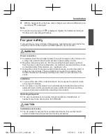 Preview for 5 page of Panasonic KX-TGEA20 Installation Manual