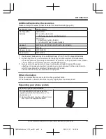 Предварительный просмотр 5 страницы Panasonic KX-TGEA20 Operating Instructions Manual