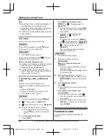 Предварительный просмотр 20 страницы Panasonic KX-TGEA20 Operating Instructions Manual