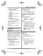 Предварительный просмотр 21 страницы Panasonic KX-TGEA20 Operating Instructions Manual