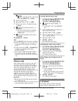 Предварительный просмотр 33 страницы Panasonic KX-TGEA20 Operating Instructions Manual