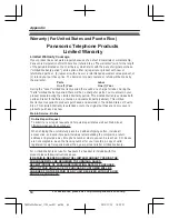 Предварительный просмотр 64 страницы Panasonic KX-TGEA20 Operating Instructions Manual