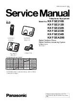 Предварительный просмотр 1 страницы Panasonic KX-TGEA20B Service Manual