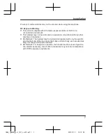 Preview for 7 page of Panasonic KX-TGEA20C Installation Manual