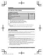 Preview for 2 page of Panasonic KX-TGEA40 Installation Manual