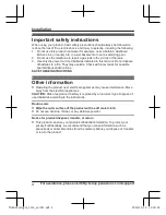 Preview for 4 page of Panasonic KX-TGEA40 Installation Manual