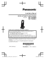 Preview for 1 page of Panasonic KX-TGEA60 Installation Manual