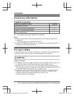 Preview for 2 page of Panasonic KX-TGEA60 Installation Manual