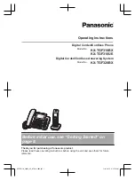 Предварительный просмотр 1 страницы Panasonic KX-TGF310BX Operating Instructions Manual