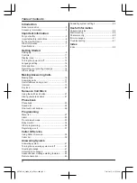 Предварительный просмотр 2 страницы Panasonic KX-TGF310BX Operating Instructions Manual