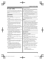 Предварительный просмотр 5 страницы Panasonic KX-TGF310BX Operating Instructions Manual