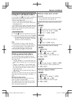 Предварительный просмотр 21 страницы Panasonic KX-TGF310BX Operating Instructions Manual