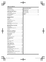 Предварительный просмотр 2 страницы Panasonic KX-TGF310CX Operating Instructions Manual