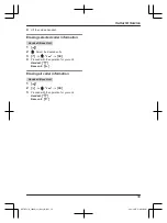 Предварительный просмотр 39 страницы Panasonic KX-TGF310CX Operating Instructions Manual