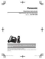 Предварительный просмотр 1 страницы Panasonic KX-TGF320E Operating Instructions Manual