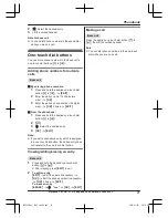 Предварительный просмотр 27 страницы Panasonic KX-TGF320E Operating Instructions Manual