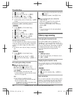 Предварительный просмотр 36 страницы Panasonic KX-TGF320E Operating Instructions Manual