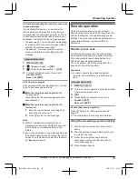 Предварительный просмотр 45 страницы Panasonic KX-TGF320E Operating Instructions Manual