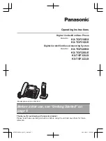 Preview for 1 page of Panasonic KX-TGF320UE Operating Instructions Manual