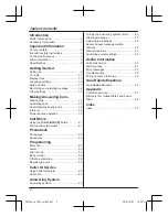 Preview for 2 page of Panasonic KX-TGF340 Operating Instructions Manual