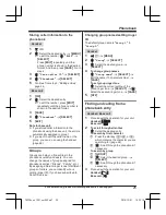 Предварительный просмотр 25 страницы Panasonic KX-TGF343B Operating Instructions Manual